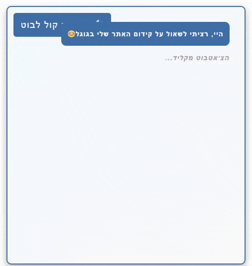צ'אטבוט לאתר וורדפרס