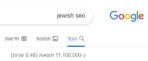 seo קידום בגוגל לדתיים